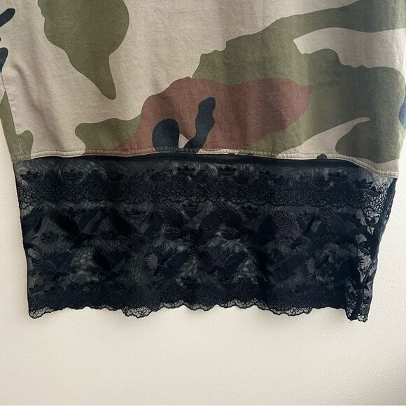 NEW! Adidas Originals Camo Lace Shirt Dress Women’s Size Small (H59016) #B57 - Picture 14 of 15